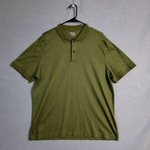 Untuckit Mens Green Damaschino Polo Wrinkle Free Size XL